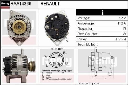 Remy RAA14366 - Alternatore autozon.pro