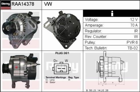 Remy RAA14378 - Alternatore autozon.pro