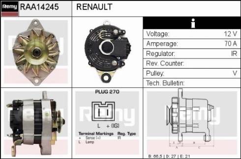 Remy RAA14245 - Alternatore autozon.pro