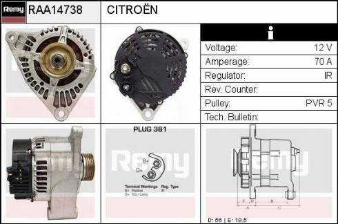 Remy RAA14738 - Alternatore autozon.pro