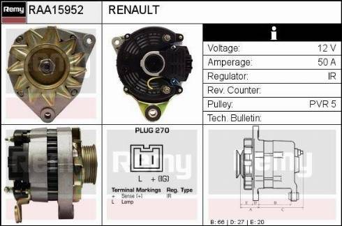 Remy RAA15952 - Alternatore autozon.pro