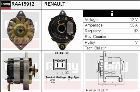 Remy RAA15912 - Alternatore autozon.pro