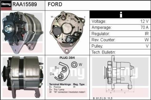 Remy RAA15589 - Alternatore autozon.pro