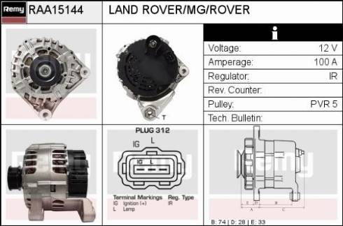 Remy RAA15144 - Alternatore autozon.pro