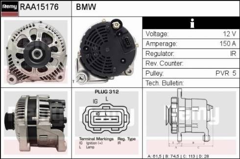 Remy RAA15176 - Alternatore autozon.pro