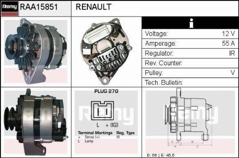 Remy RAA15851 - Alternatore autozon.pro