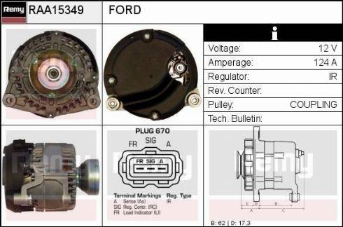 Remy RAA15349 - Alternatore autozon.pro