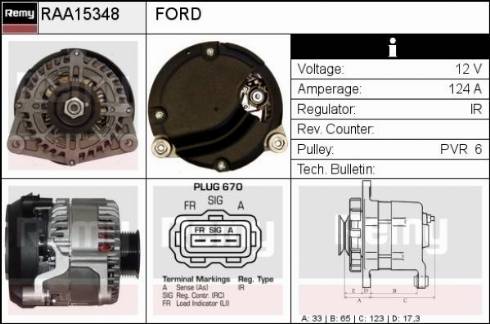 Remy RAA15348 - Alternatore autozon.pro