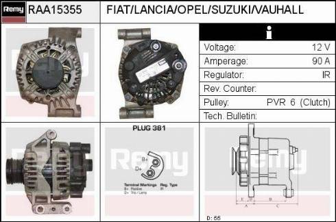 Remy RAA15355 - Alternatore autozon.pro