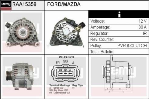 Remy RAA15358 - Alternatore autozon.pro