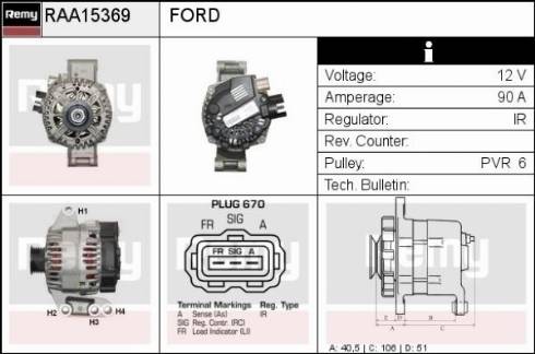 Remy RAA15369 - Alternatore autozon.pro