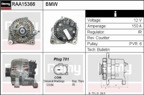 Remy RAA15366 - Alternatore autozon.pro