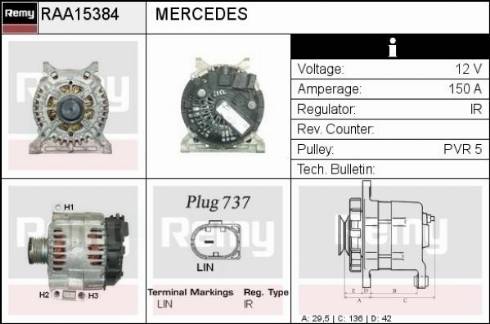 Remy RAA15384 - Alternatore autozon.pro