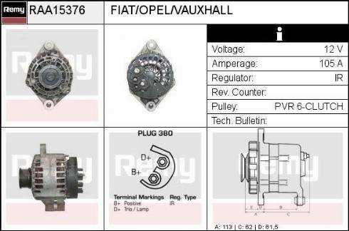 Remy RAA15376 - Alternatore autozon.pro