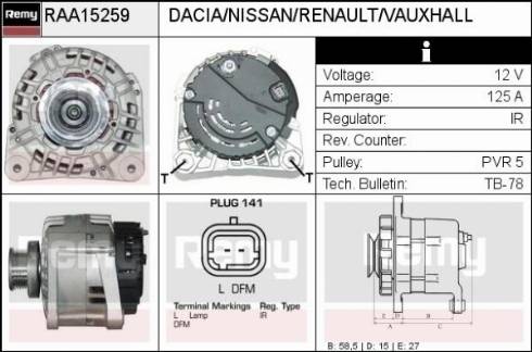 Remy RAA15259 - Alternatore autozon.pro