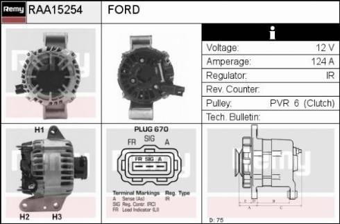 Remy RAA15254 - Alternatore autozon.pro