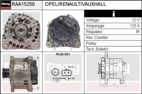 Remy RAA15250 - Alternatore autozon.pro