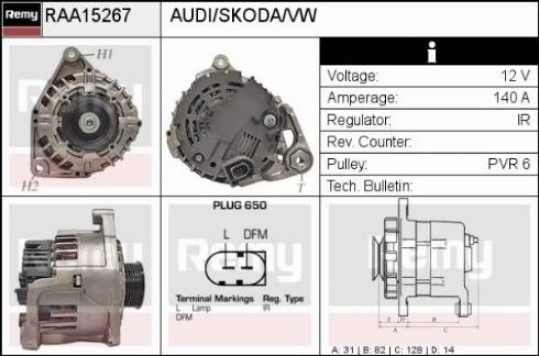 Remy RAA15267 - Alternatore autozon.pro