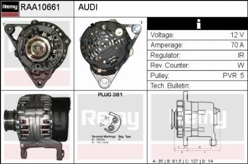 Remy RAA10661 - Alternatore autozon.pro