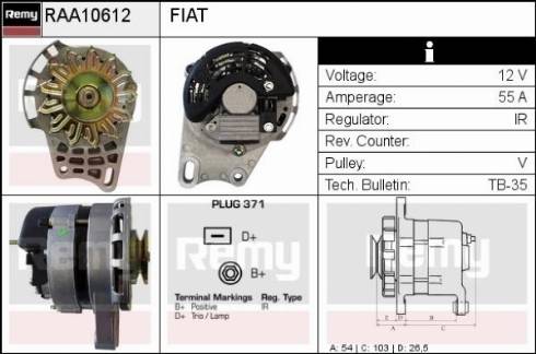 Remy RAA10612 - Alternatore autozon.pro