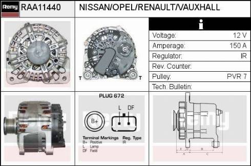 Remy RAA11440 - Alternatore autozon.pro