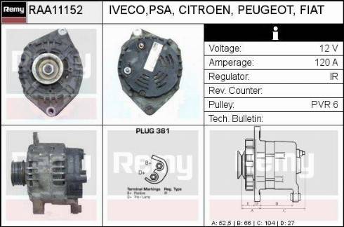 Remy RAA11152 - Alternatore autozon.pro