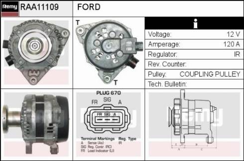 Remy RAA11109 - Alternatore autozon.pro