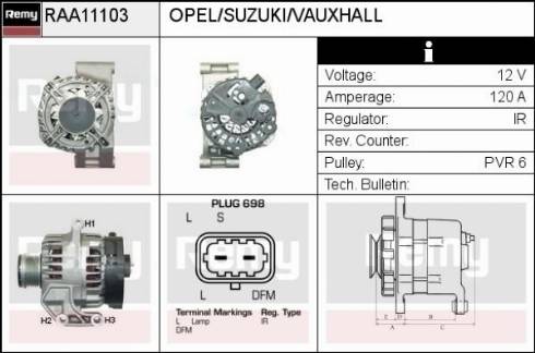 Remy RAA11103 - Alternatore autozon.pro