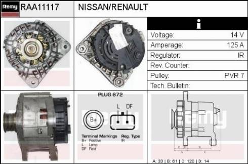 Remy RAA11117 - Alternatore autozon.pro