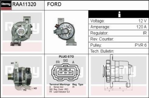 Remy RAA11320 - Alternatore autozon.pro