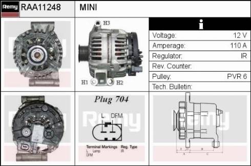 Remy RAA11248 - Alternatore autozon.pro