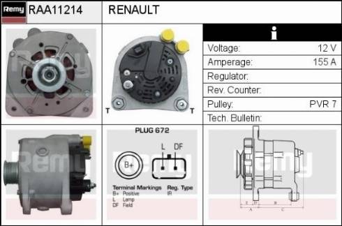 Remy RAA11214 - Alternatore autozon.pro