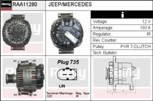 Remy RAA11280 - Alternatore autozon.pro