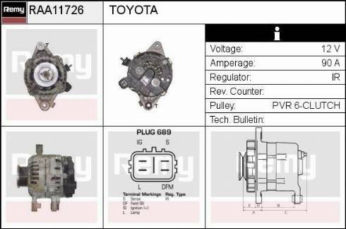 Remy RAA11726 - Alternatore autozon.pro