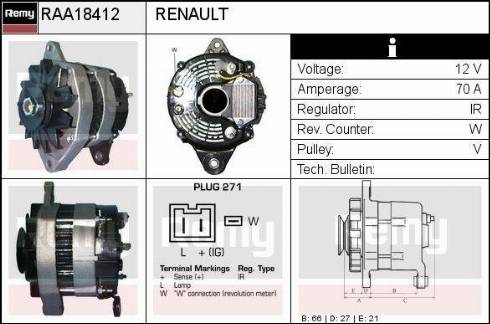 Remy RAA18412 - Alternatore autozon.pro