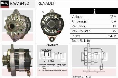 Remy RAA18422 - Alternatore autozon.pro