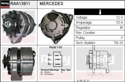 Remy RAA13911 - Alternatore autozon.pro