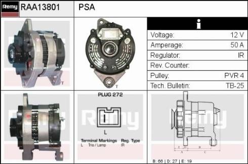 Remy RAA13801 - Alternatore autozon.pro