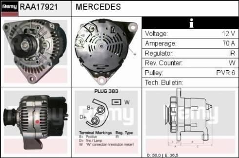 Remy RAA17921 - Alternatore autozon.pro