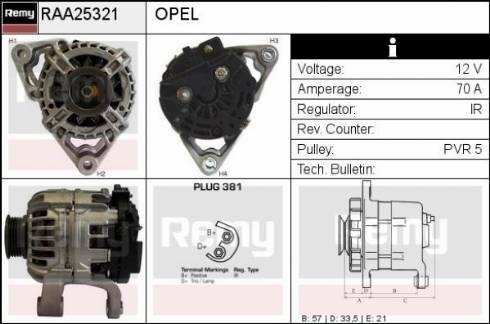 Remy RAA25321 - Alternatore autozon.pro