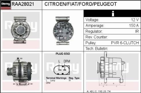 Remy RAA28021 - Alternatore autozon.pro