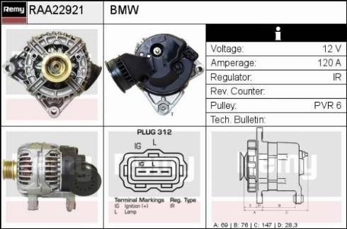 Remy RAA22921 - Alternatore autozon.pro