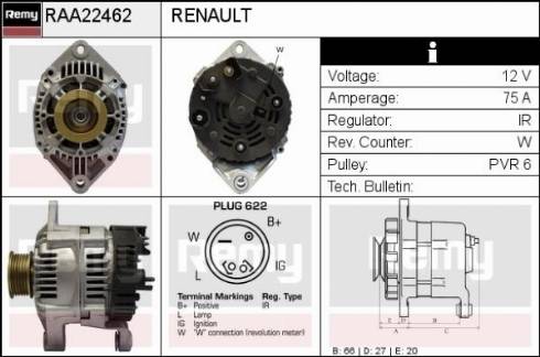 Remy RAA22462 - Alternatore autozon.pro