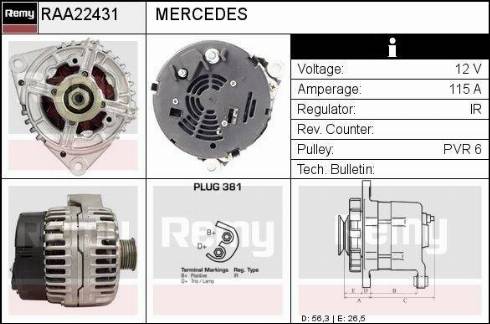 Remy RAA22431 - Alternatore autozon.pro