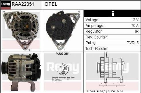 Remy RAA22351 - Alternatore autozon.pro