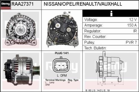 Remy RAA27371 - Alternatore autozon.pro