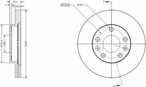 Remy RAD1484C - Discofreno autozon.pro