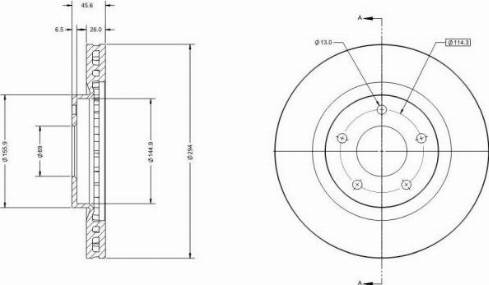 Remy RAD1482C - Discofreno autozon.pro