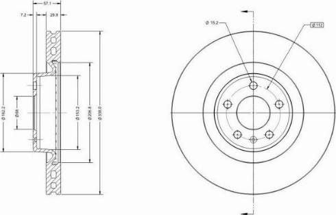 Remy RAD1597C - Discofreno autozon.pro