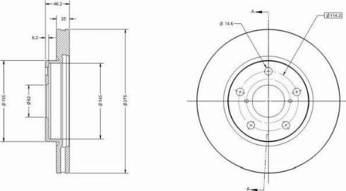 Remy RAD1586C - Discofreno autozon.pro